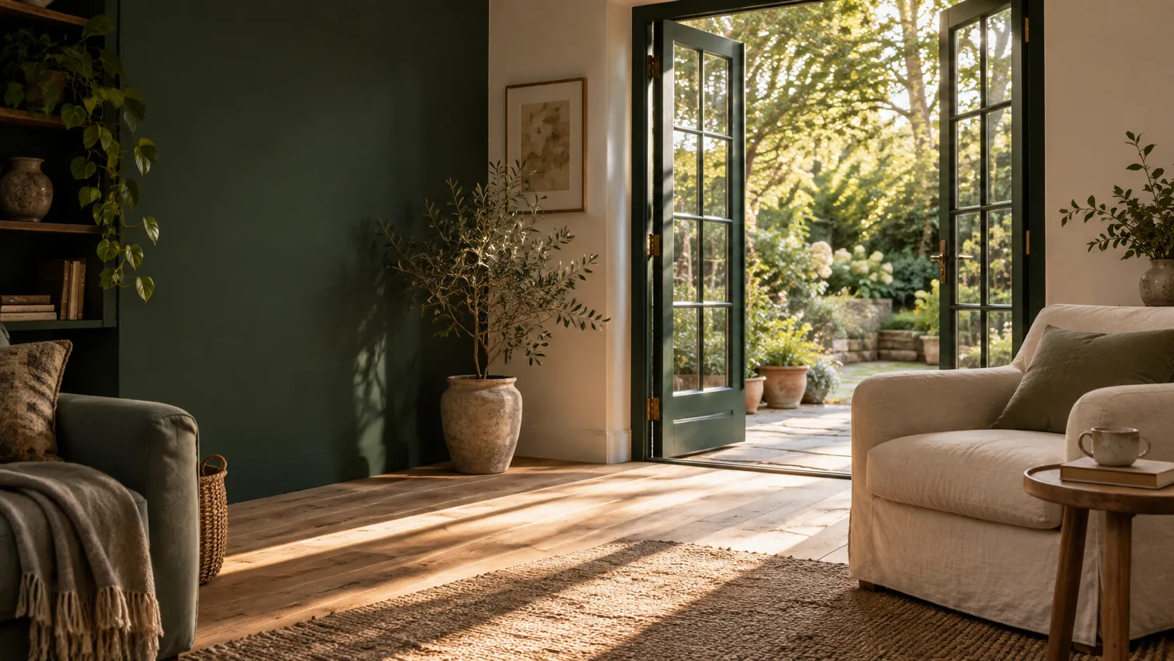 An illustrative furnished living room, part of the Housetold sample home